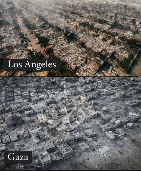 Penampakan Los Angeles Usai Luluh Lantak Terbakar