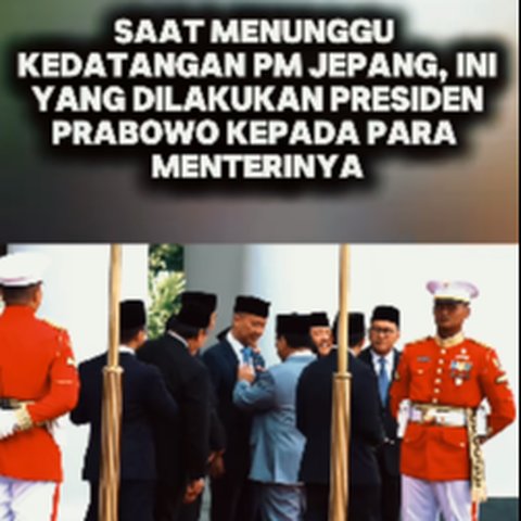 Perhatian Prabowo Rapikan Dasi Menteri Agus
