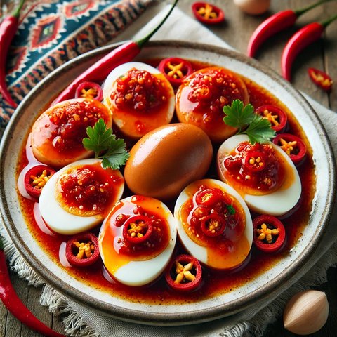 9. Telur Balado Simpel | copyright chatGPT/AI