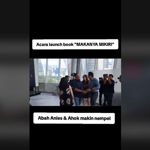 Momen Anies-Ahok Makin Lengket, Tertawa Ngakak Bareng Sambil Berpelukan