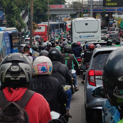 Kemacetan di Pancoran Jaksel