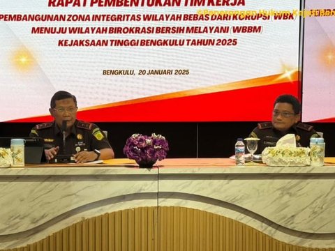 Pembentukan Tim Kerja Pembangunan Zona Integritas WBK Menuju WBBM 2025 di Kejati Bengkulu