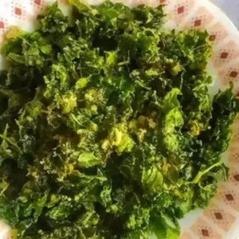 Resep bayam krispi. (dok. Cookpad @rona_ve)