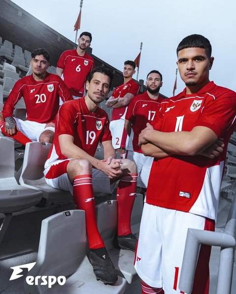 Erspo luncurkan jersey baru Timnas Indonesia.