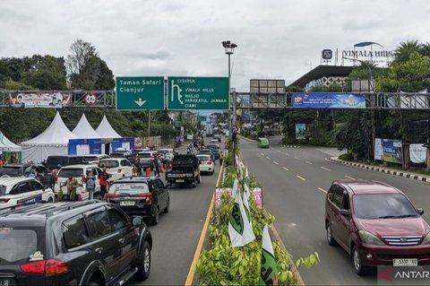 1,1 Juta Kendaraan Melintasi Puncak Bogor saat Libur Natal dan Tahun Baru