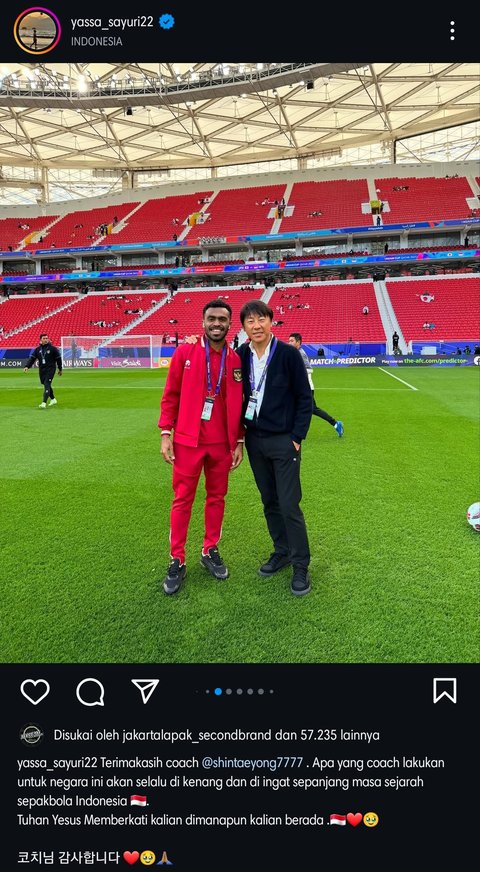 Pesan perpisahan emosional pemain TImnas Indonesia ke Shin Tae-yong.