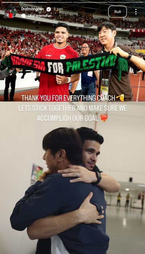Pesan perpisahan emosional pemain TImnas Indonesia ke Shin Tae-yong.