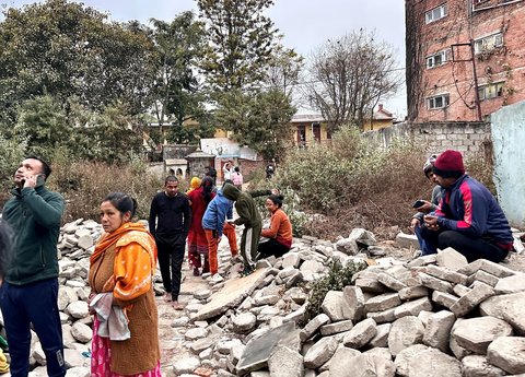 FOTO: Dahsyatnya Gempa di Tibet Getaran Terasa Sampai India, 53 Orang Tewas