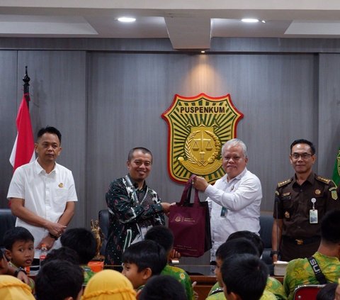 Kedatangan `Adhyaksa Belia`, Puspenkum Kejagung Kenalkan Kejaksaan kepada 70 Murid SD