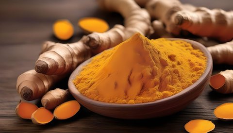 Profesor IPB ungkap keajaiban kunyit sebagai solusi alami untuk turunkan kolesterol tinggi. Ingin tahu rahasianya? Simak manfaat kunyit untuk kesehatan jantung dan pembuluh darah Anda! (Ilustrasi by AI)