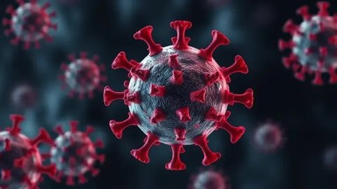 Ilustrasi HMPV virus. Foto: AI deepai.org.