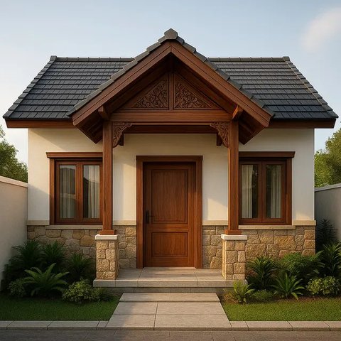 Desain Rumah Kontrakan 3 Petak Sederhana tapi Estetik (Foto: ChatGPT)