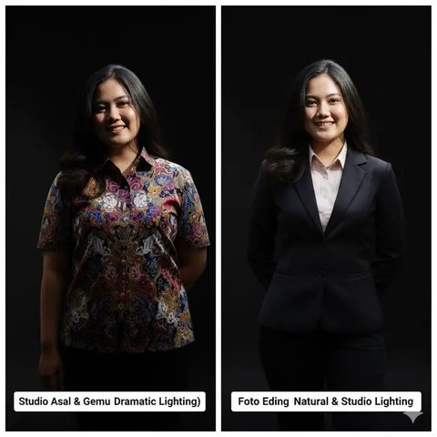 Prompt Gemini AI Edit Foto Jadi Kelihatan Kurus & Natural. Foto: Gemini