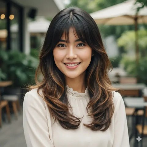 Rambut Wanita Panjang Layer (Foto: Reve Art AI)