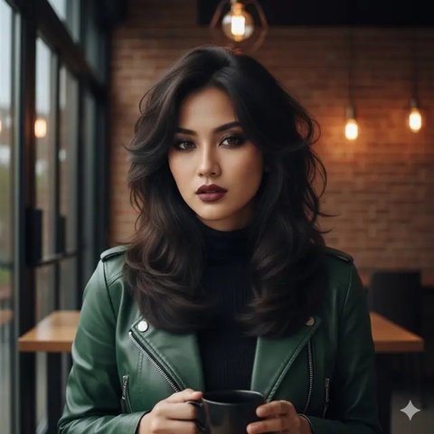 Rambut Wanita Panjang Layer (Foto: Reve Art AI)