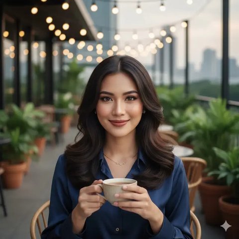 Rambut Wanita Panjang Layer (Foto: Reve Art AI)