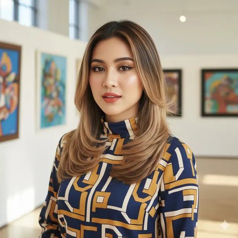 Rambut Wanita Panjang Layer (Foto: Reve Art AI)