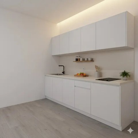 Dapur Rumah Kecil 2x2 Meter Gaya Japandi Budget 10 Juta (Image by Gemini)