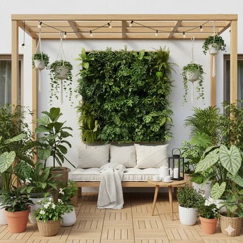 Rumah Minimalis dengan Teras Depan Simetris/AI