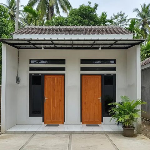 Desain Rumah Murah untuk Kontrakan. (Foto: Gemini AI)