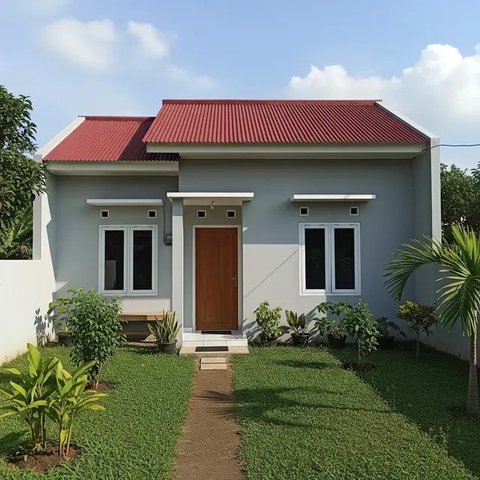 Desain Rumah Murah untuk Kontrakan. (Foto: Gemini AI)