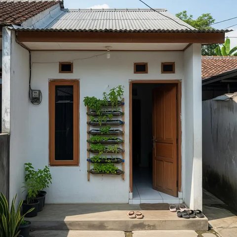 Desain Rumah Murah untuk Kontrakan. (Foto: Gemini AI)