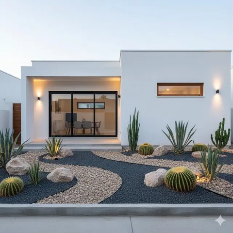 Rumah Sederhana Murah tapi Punya Taman Mini Cantik (Image by Gemini AI)