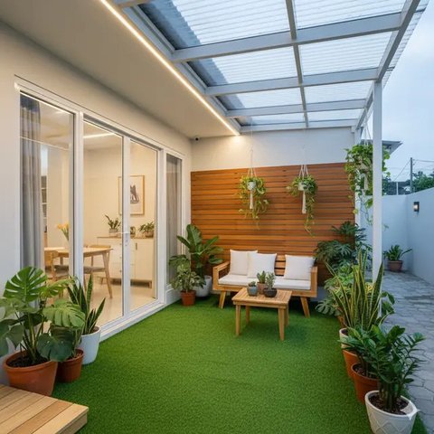 Rumah Sederhana Murah tapi Punya Taman Mini Cantik (Image by Gemini AI)