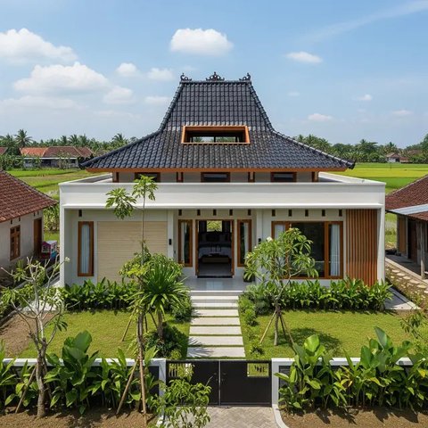 Model Rumah Sederhana Tapi Mewah dengan Atap Modern 2025 (Gemini AI)