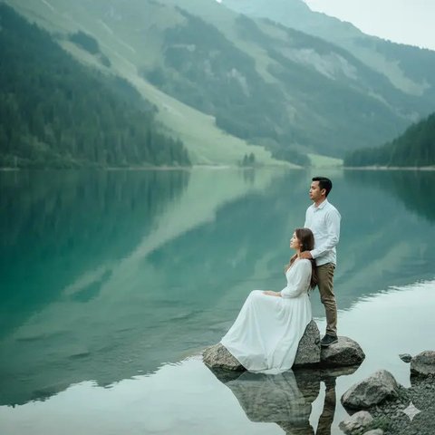 7 Prompt Gemini AI Paling Viral untuk Edit Foto Liburan di Swiss, Tampilan Sinematik Pegunungan Alpen hingga Danau Biru Ajaib (foto: Gemini AI)
