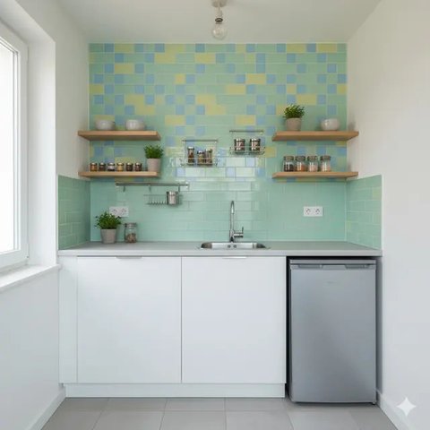 Desain Dapur Kecil di Rumah Subsidi. Gemini