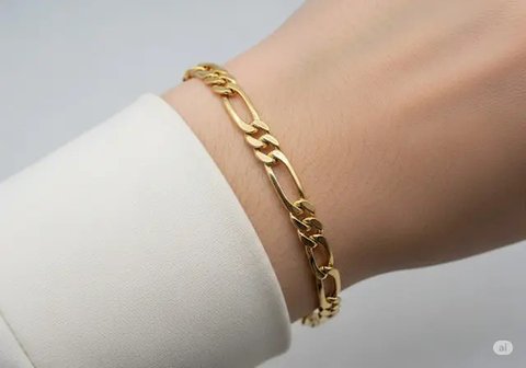 Gelang Charm Personal/Model Gelang Emas 22 Karat 3 Gram (Sumber: gemini.com)