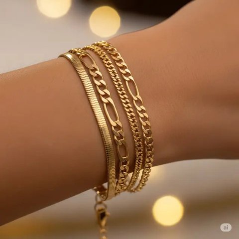 Gelang Charm Personal/Model Gelang Emas 22 Karat 3 Gram (Sumber: gemini.com)