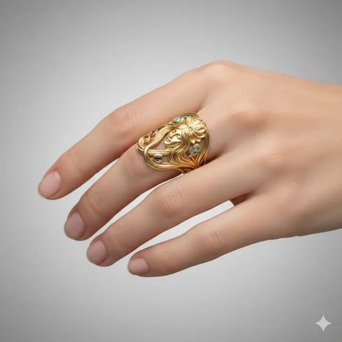 Model Cincin Emas 24 Karat 5 Gram Motif Vintage