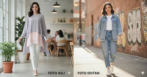 Prompt Gemini AI Edit Foto Gaya Retro 90-an (Foto: Gemini AI)