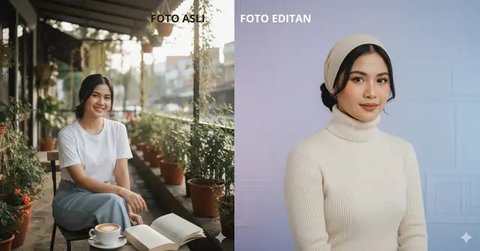 Prompt Gemini AI Edit Foto Gaya Retro 90-an (Foto: Gemini AI)