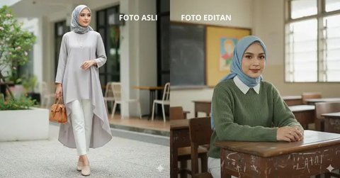 Prompt Gemini AI Edit Foto Gaya Retro 90-an (Foto: Gemini AI)