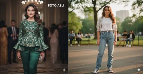 Prompt Gemini AI Edit Foto Gaya Retro 90-an (Foto: Gemini AI)