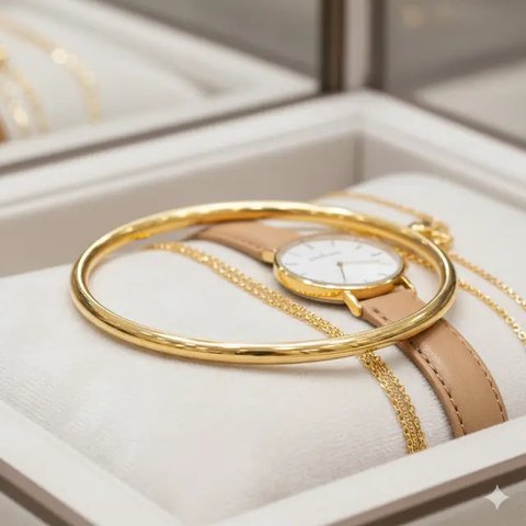 Model Gelang Emas 24 Karat 15 Gram sebagai Hadiah Pernikahan. Foto: Gemini