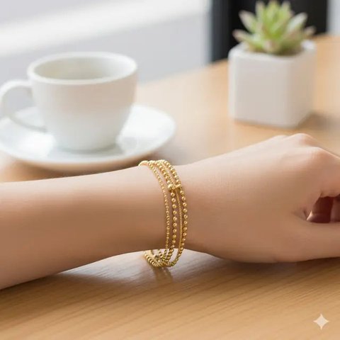 Model Gelang Emas 24 Karat 15 Gram sebagai Hadiah Pernikahan. Foto: Gemini