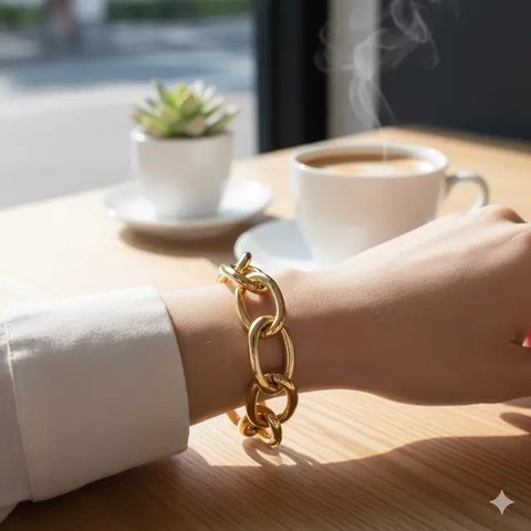 Model Gelang Emas 24 Karat 15 Gram sebagai Hadiah Pernikahan. Foto: Gemini