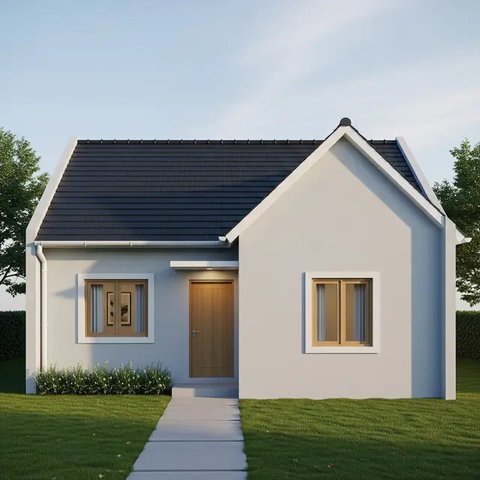 Desain Rumah Type 21 Minimalis dengan Budget 50 Juta (AI)