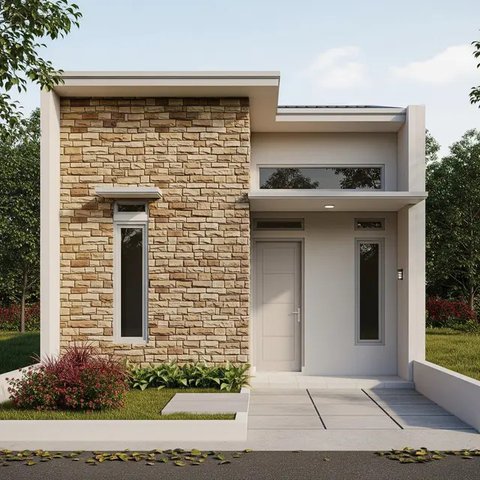 Desain Rumah Type 21 Minimalis dengan Budget 50 Juta (AI)