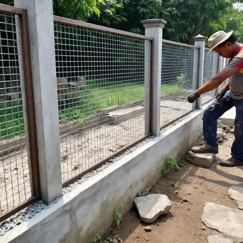 Cara Membuat Pagar Kebun Rumah Anti Ular Kobra yang Efektif dan Aman. Foto: Gemini