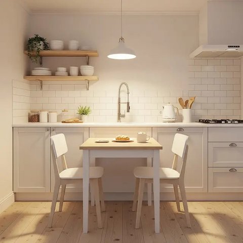 Dapur Kecil Ala Cafe Mini di Rumah Kontrakan Budget 20 Juta (AI)