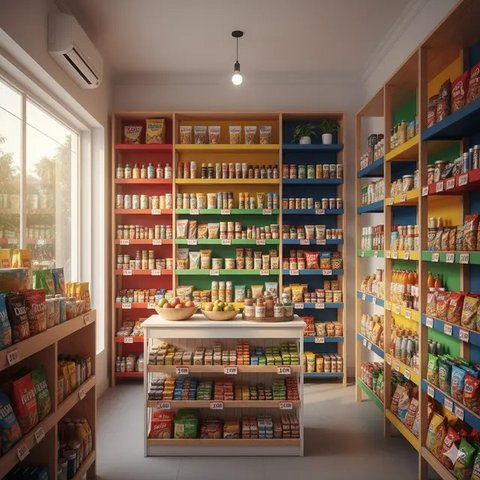 Inspirasi Warung Kelontong dengan Ruangan Terbatas (created by AI)
