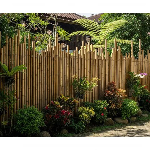 Langkah Membuat Pagar Kebun Rumah dari Bambu