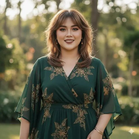 Model Rambut Panjang Wanita Gemuk agar Terlihat Kurus (Foto: Gemini AI)