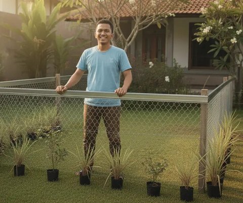 Cara Membuat Pagar Kebun Rumah Anti Ular Kobra yang Efektif dan Aman. Foto: Gemini