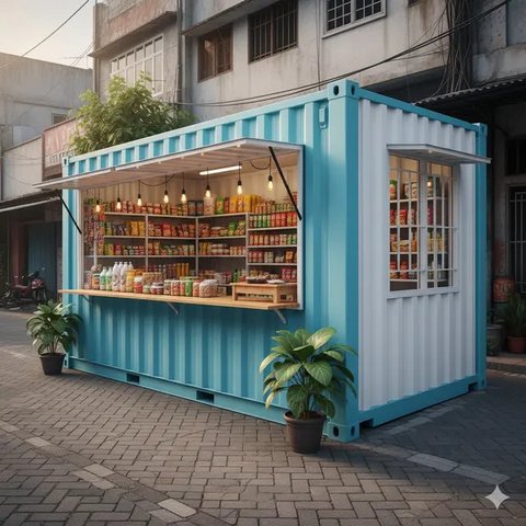 7 Desain Warung Sembako Minim Budget tapi Tetap Rapi dan Menarik, Cocok untuk Usaha Rumahan di 2025 (Foto: Gemini AI)